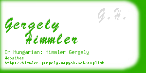 gergely himmler business card